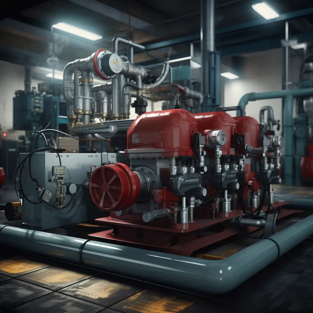 Hydraulic system components diagram
